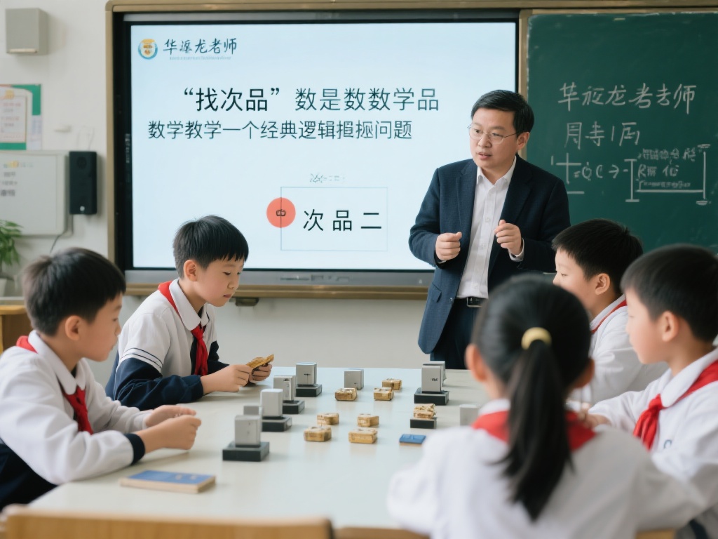 观看华应龙找次品体会 (观看华应龙找次品视频的深刻体会与感悟) “找次品”问题是数学教学中的一个经典逻辑推理题目,